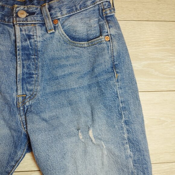 Levi’s 501 Denim Short Men’s - W29 - Faded Blue Wash - Picture 3 of 8